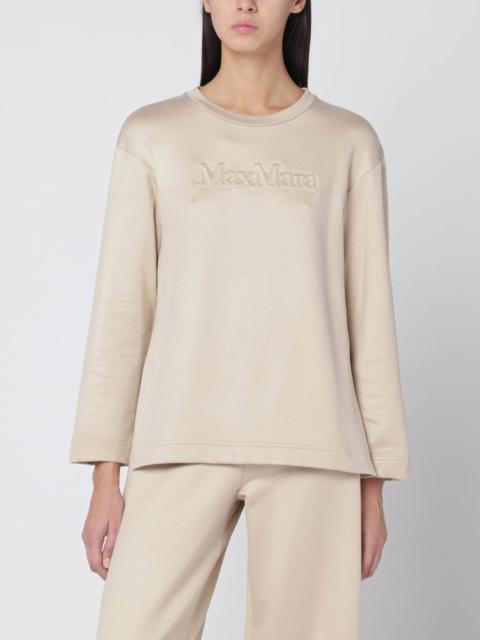Max Mara Beige sweatshirt in silk blend