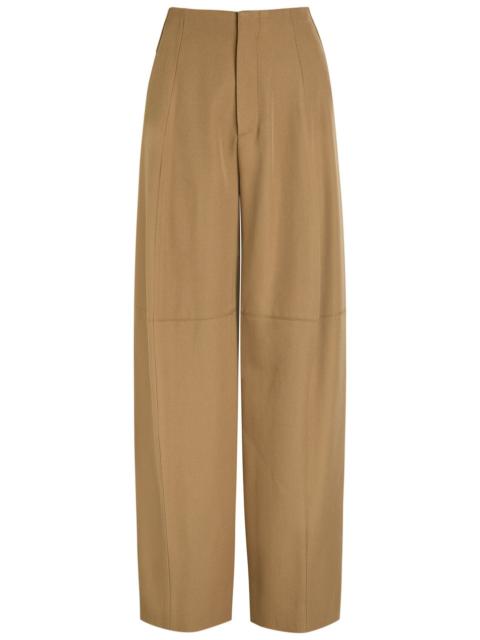 Victoria Beckham Victoria Beckham Panelled Barrel-leg Wool Trousers