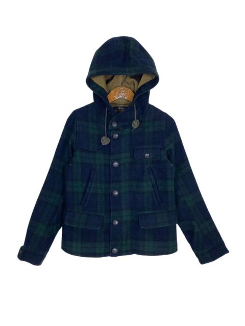 Other Designers Rare‼️ John bull Wool Hoodie Tartan