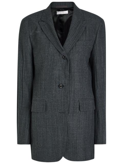 Our Legacy Our Legacy Cutaway Textured Wool-blend Blazer