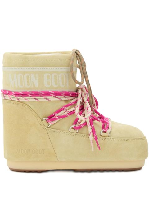 MOON BOOT Icon suede lace-up boots