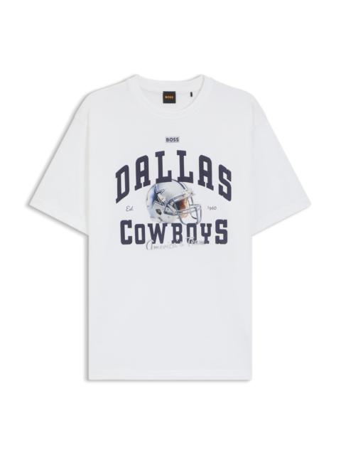 BOSS BOSS X DALLAS COWBOYS T-SHIRT WITH HELMET GRAPHIC