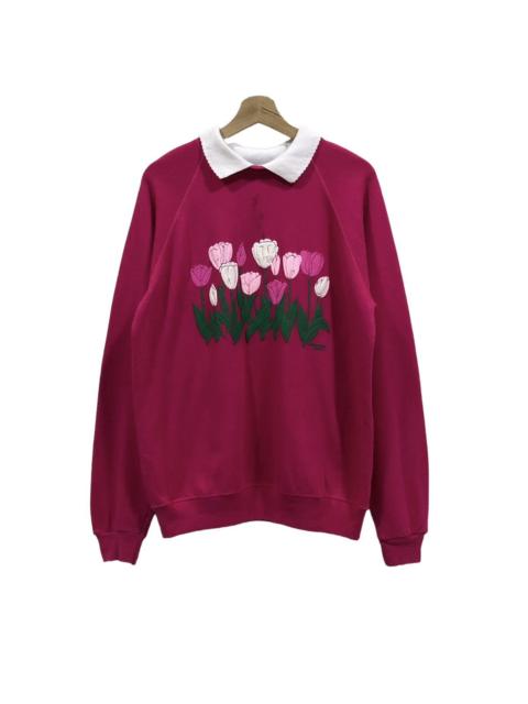 Other Designers Vintage 80s Morning Sun Collar Sweatshirt