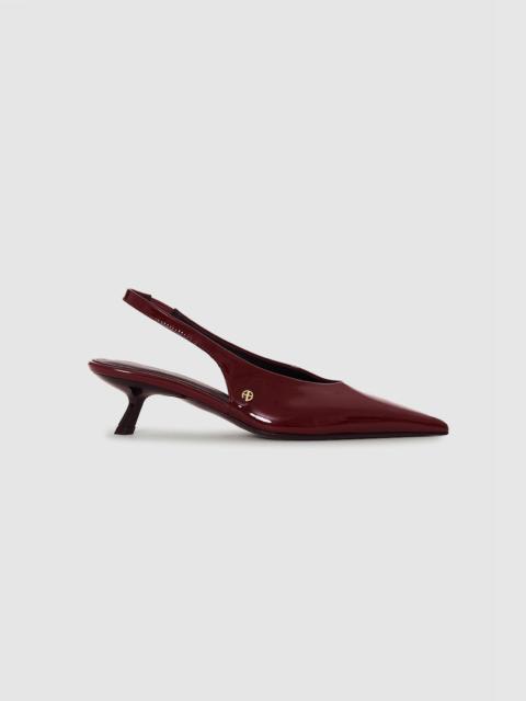 ANINE BING Hilda Slingback Pumps - Burgundy