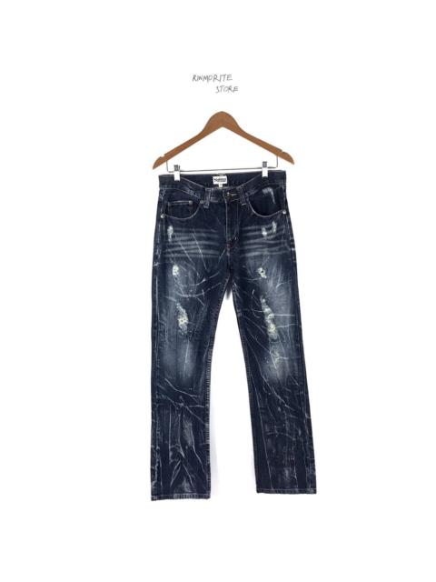 Other Designers Japanese Brand - Rare Nylauss Clothing Painted Distressed Denim