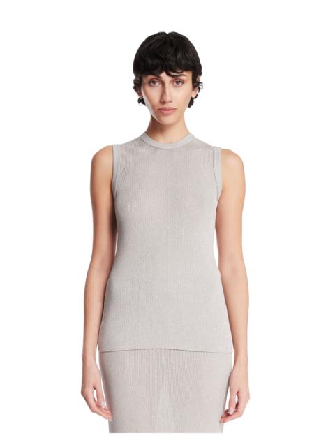 TOM FORD Gray Micro-Sequin Top