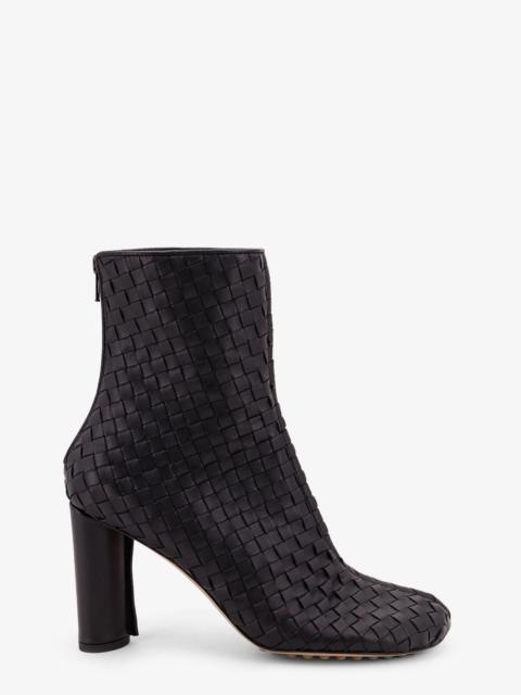 Bottega Veneta Bottega Veneta Women Cherry Leather Ankle Boots With Woven Pattern