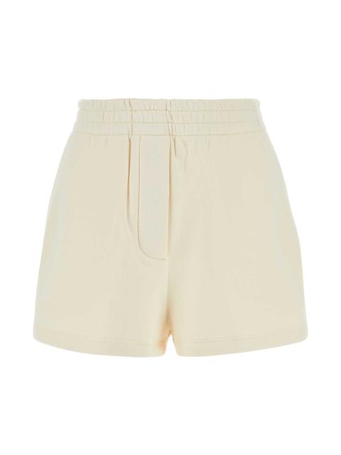 Cream Cotton Shorts