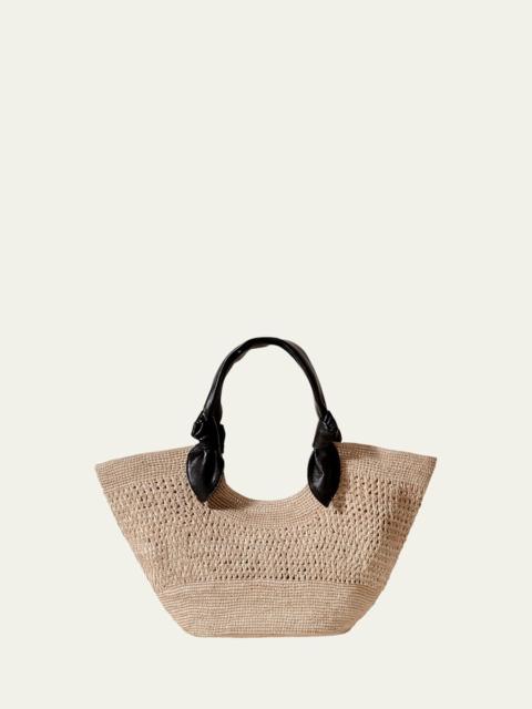 HEREU Fonol Knot Raffia Tote Bag