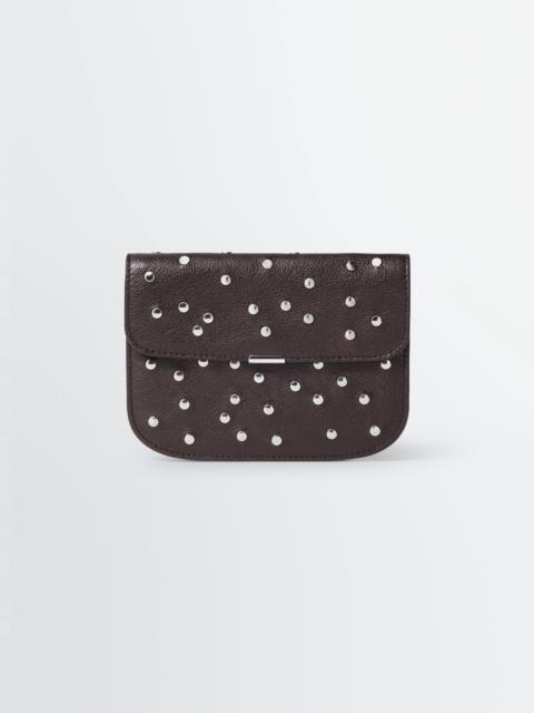 Lemaire SOFT TAB WALLET IN LEATHER WITH STUDS DOTS