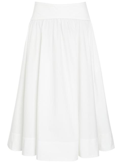 Zimmermann Zimmermann Gathered Cotton-poplin Midi Skirt