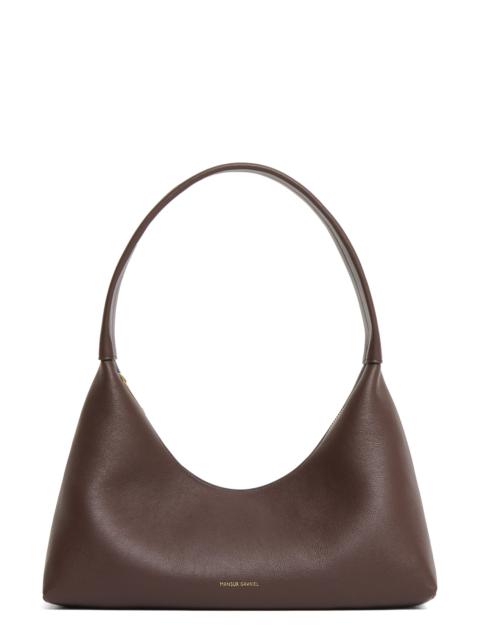 Mansur Gavriel Mansur Gavriel Candy Baguette Leather Shoulder Bag in Chocolate at Nordstrom