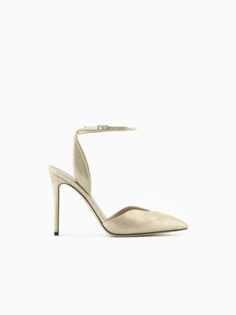 GIORGIO ARMANI LIQUID SUEDE COURT SHOES