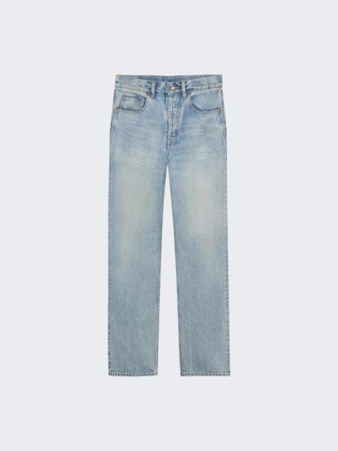 SAINT LAURENT Loose Straight Jeans South Blue