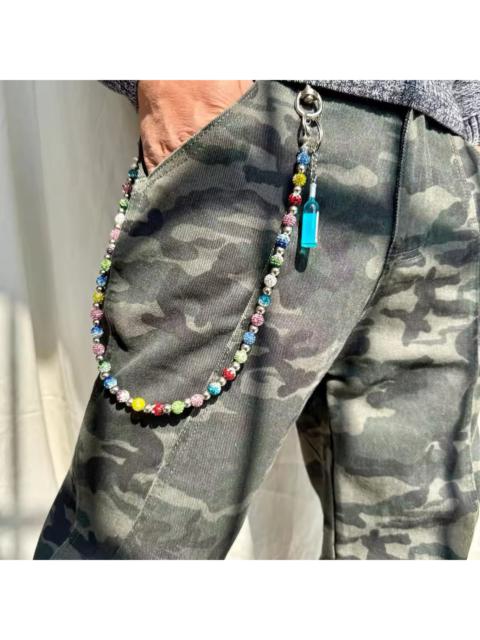 Japanese Brand - Round Bead Rhinestone Wallet Chain