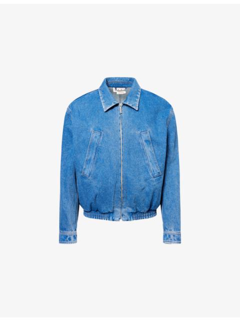 Marni Logo-Embroidered Denim Blouson Jacket