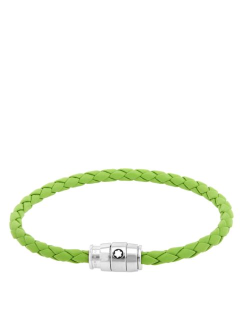 Montblanc Montblanc Meisterstuck Steel Lime Leather Bracelet