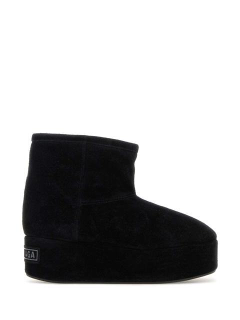 BALENCIAGA Balenciaga Women Black Suede Alaska Ankle Boots