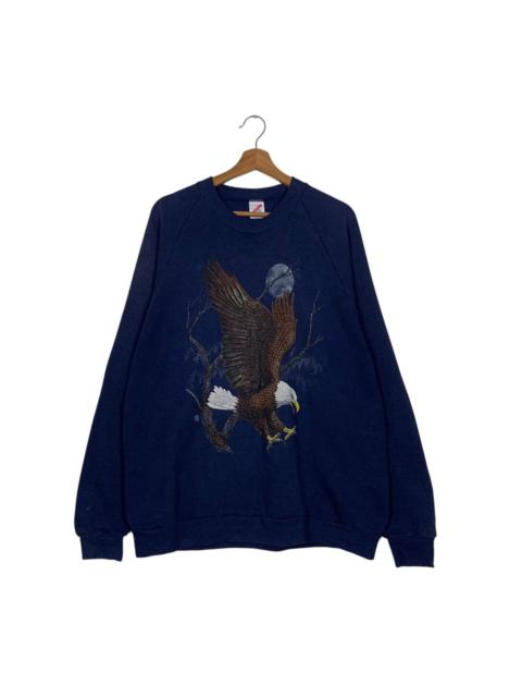 Other Designers Vintage - 90’s JERZEES Usa THE EAGLE Graphics Sweatshirt #3543-C162