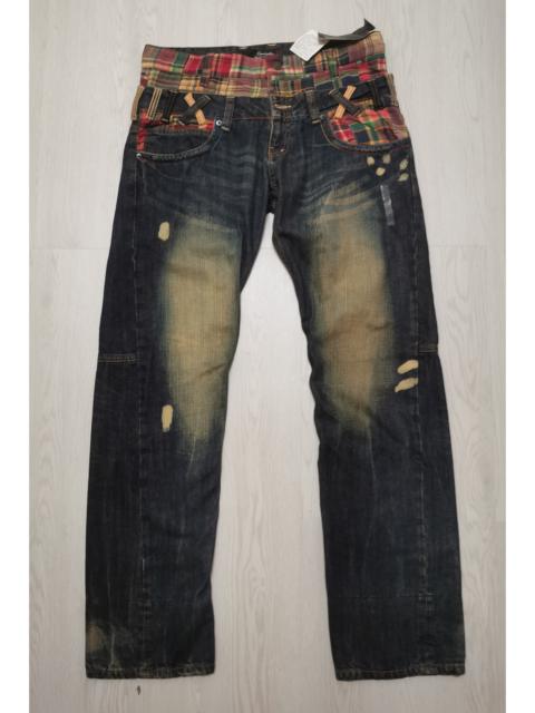 Other Designers Japanese Brand - Dominated Handcrafted Double Waist Jeans NOS with Tag