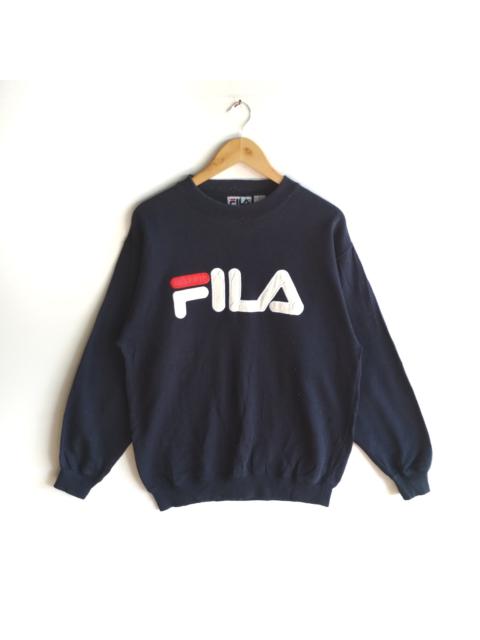 Other Designers Fila - FILA Big Logo Embroidery Front and Back Sweatshirt