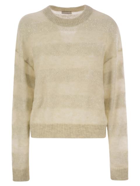 Brunello Cucinelli Brunello Cucinelli Women Striped Mohair And Wool Sweater