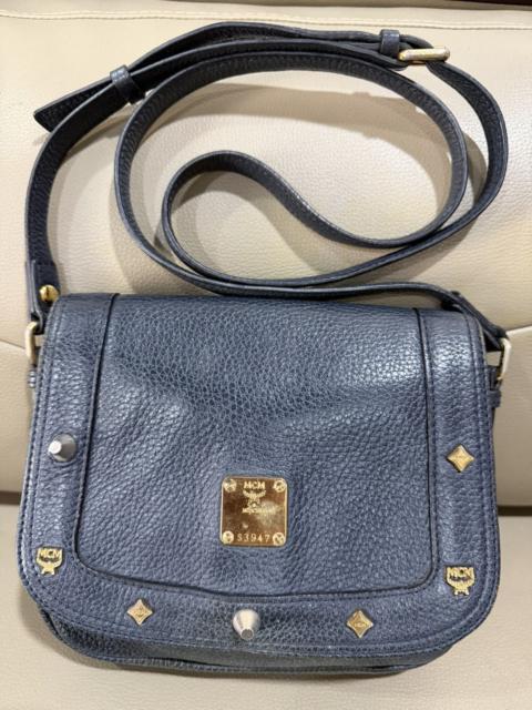 MCM Authentic MCM Leather Sling Crossbody Bag