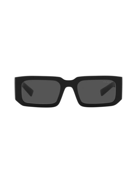 Prada Prada 54mm Rectangular Sunglasses in Black/White at Nordstrom