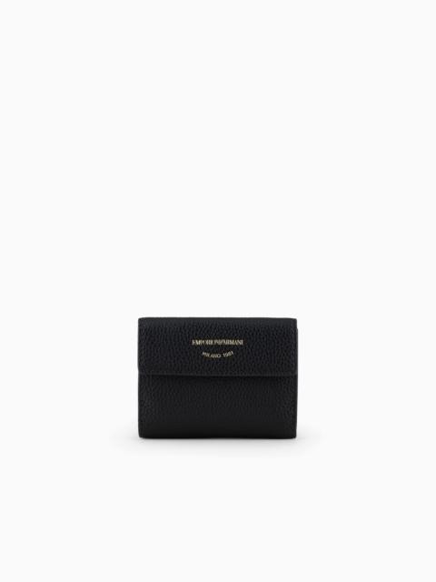 EMPORIO ARMANI MyEA trifold wallet with deer print