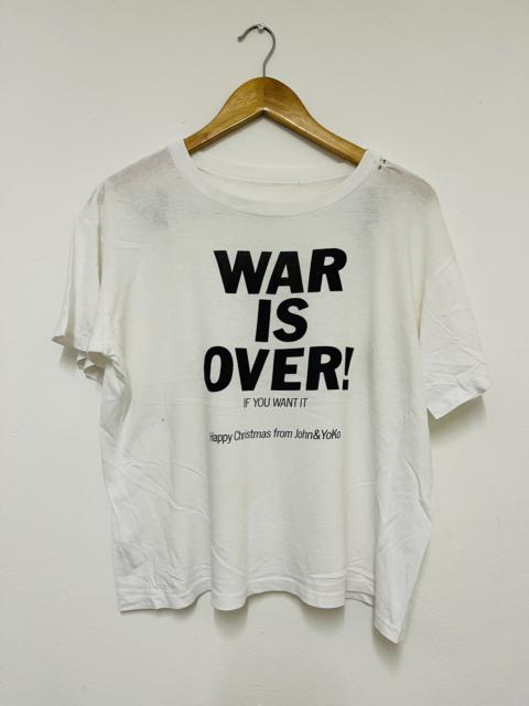 Other Designers Vintage - Vintage 80’s War Is Over John Lennon & Yoko Ono Tee W1