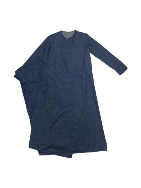 Other Designers 45Rpm denim indigo wrap maxi dress