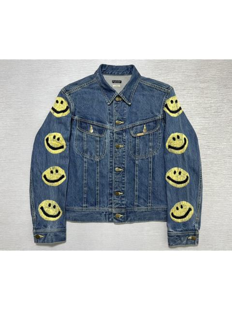 Kapital Kapital 14oz Westerner Long Washed Smiley Denim Jacket