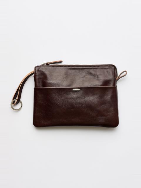 Our Legacy Supporter Organizer Deep Abyss Red Leather