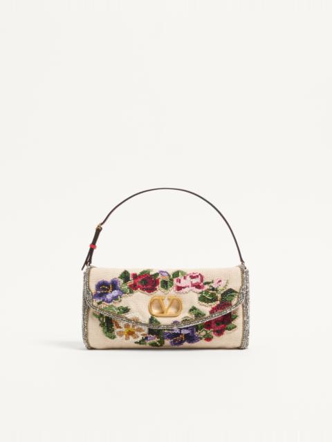 Valentino VALENTINO GARAVANI DEVAIN EMBROIDERED SMALL SHOULDER BAG