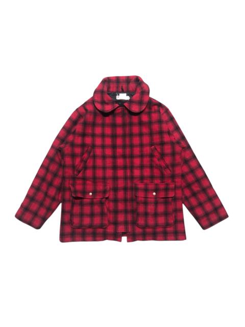 Other Designers L.L. Bean - VINTAGE LL.BEAN PLAID MACKINAW HUNTING 80s WOOL COAT JACKET