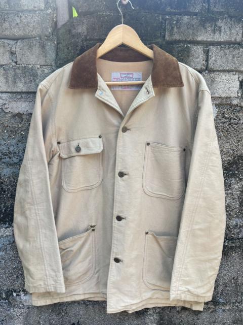 Other Designers Japanese Brand - Cube Sugar Cord Collar Work Jacket Japanese Utility Style