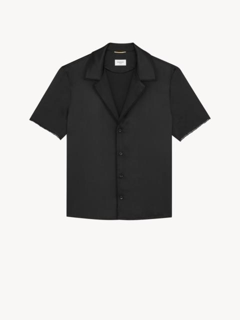 SAINT LAURENT Saint Laurent Silk Shirt In Short Sleeves