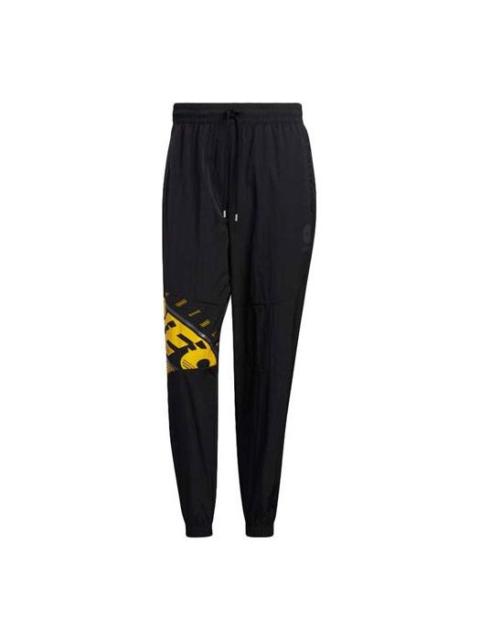 adidas Men's adidas neo Basketball Series Alphabet Printing Lacing Bundle Feet Sports Pants/Trousers/Jogger