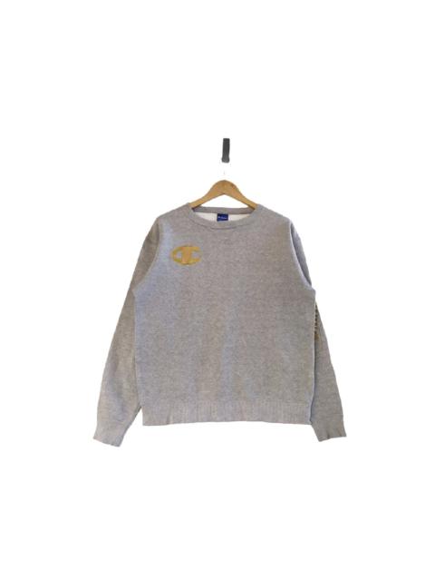 Champion Big C Embroidered Gold Crewneck Sweatshirt