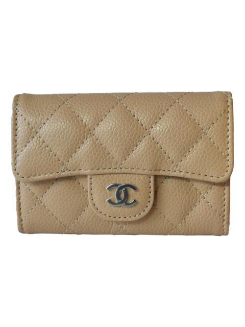 CHANEL Leather card wallet