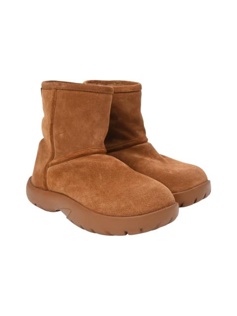 Bottega Veneta Bottega Veneta Women's Suede Snap Bootie (Authentic Pre-Loved)