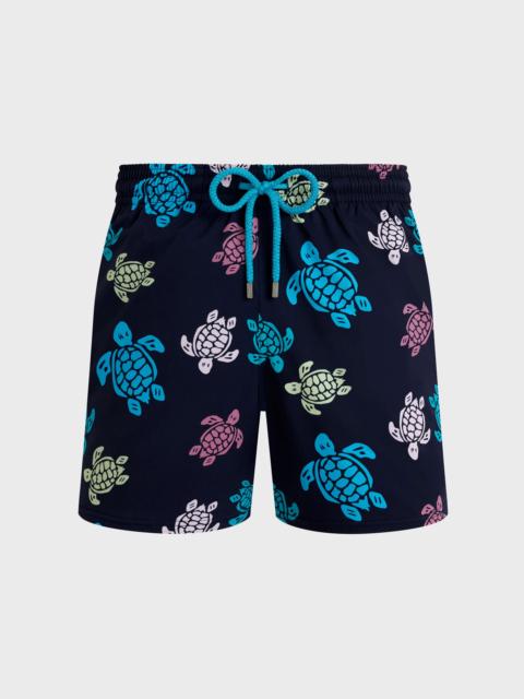 Vilebrequin MEN STRETCH SHORT SWIM SHORTS TORTUES MULTICOLORES
