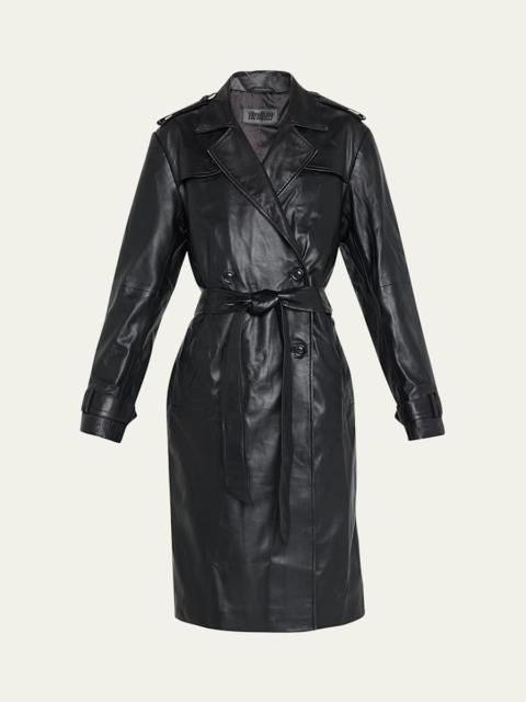 SPRWMN Leather Trench Coat