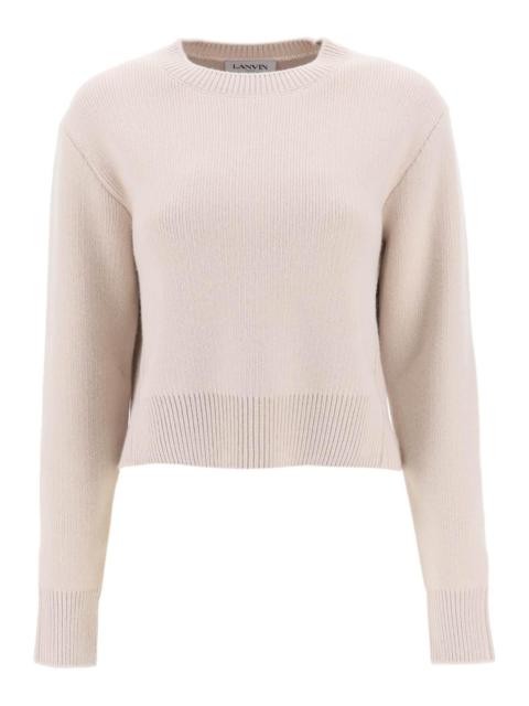 Lanvin Cropped Wool And Cashmere Sweater