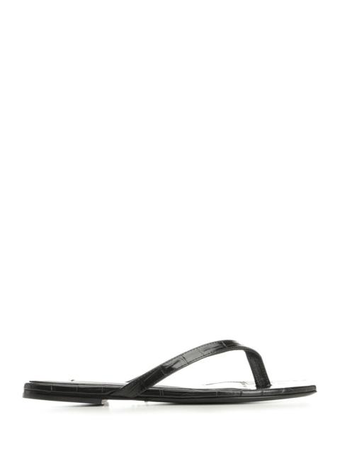 TOTEME Toteme Women Croco-Embossed Flip Flops