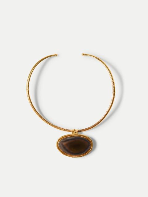 VERONICA BEARD DAKOTA BROWN AGATE NECKLACE