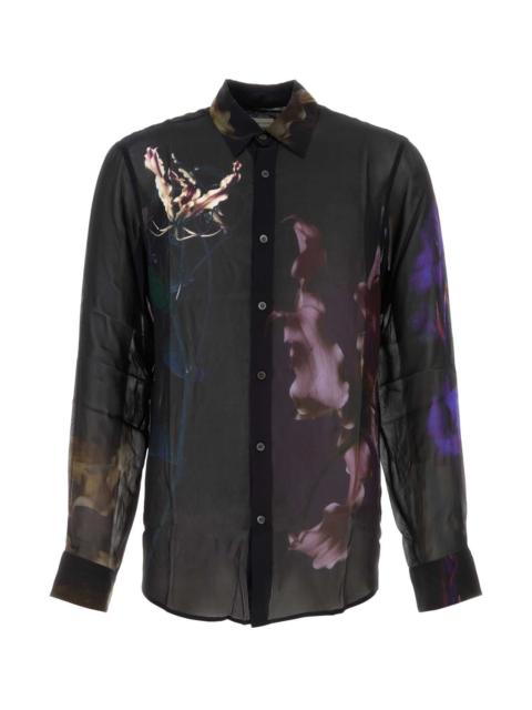Dries Van Noten Dries Van Noten Men Printed Organza Curles Shirt