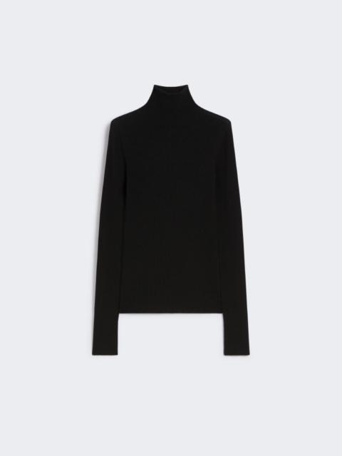 Sportmax Wool mock polo-neck sweater