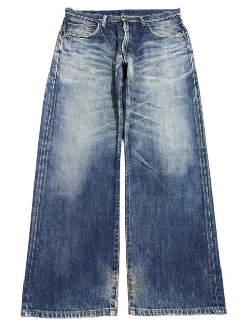 Other Designers Streetwear - Vintage Edwin 505z Blue Faded Wash Style Baggy Jeans