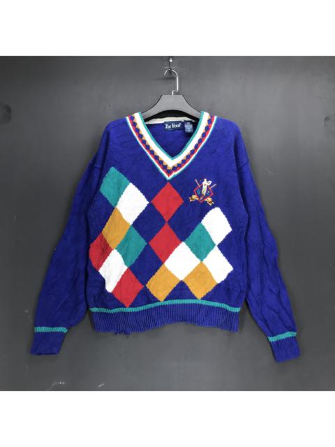 Other Designers Vintage - Vintage PAR FOUR Golfer Embroidery Logo Knitwear #1974-22